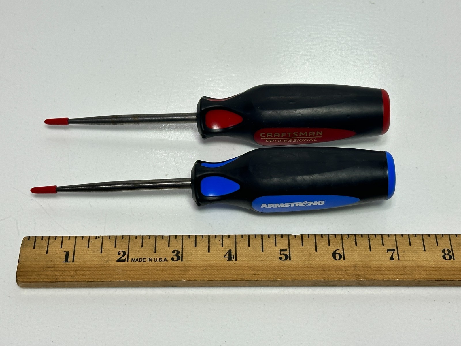 NEW 2pc Craftsman PRO & Armstrong USA Straight Pick Awl Pair, WF, 61612 & 66-450
