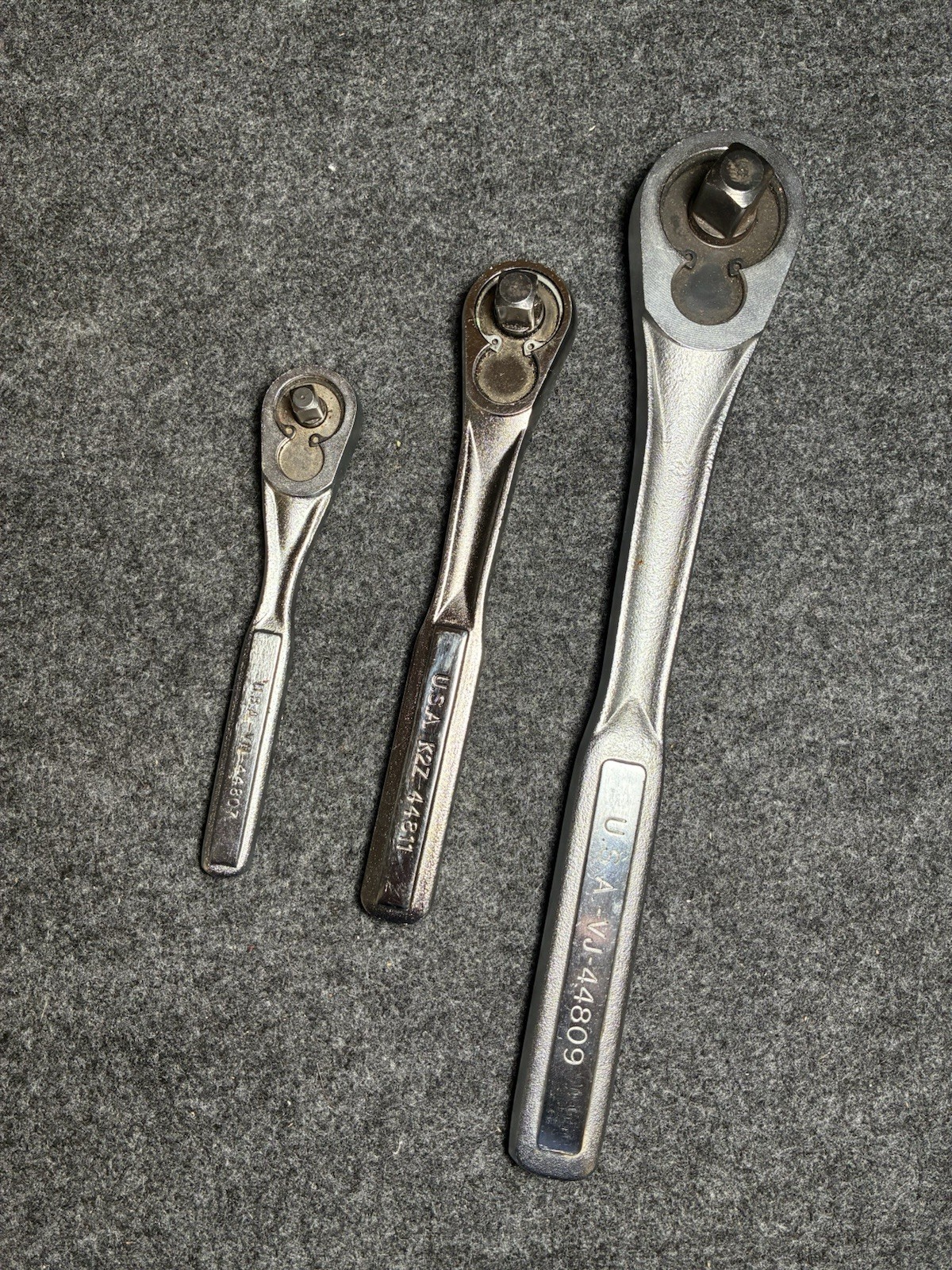 CRAFTSMAN *USA* 1/4″, 3/8″, & 1/2″ DRIVE 3-PIECE RATCHET SET 44807, 44811, 44809
