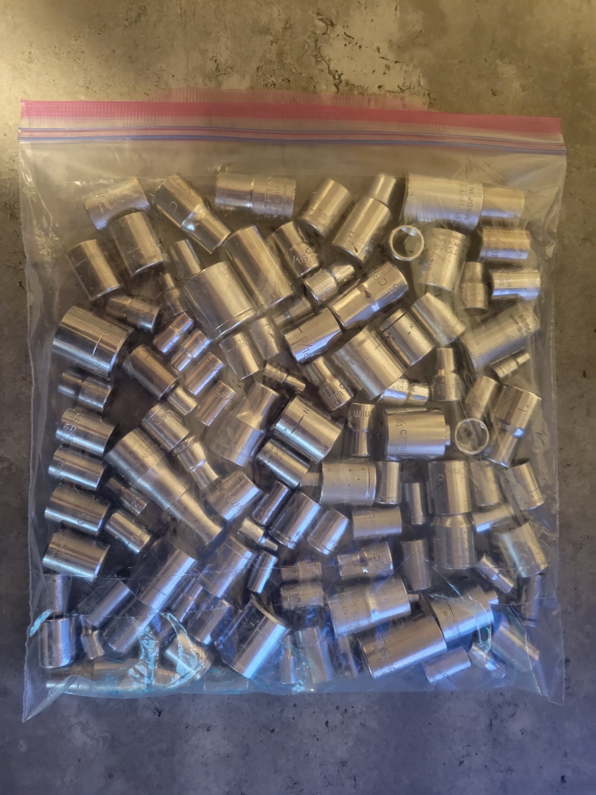 Craftsman (et. al.) Mixed SAE/Metric Socket Lot Over 50 Sockets – 6.88 Pounds!!!