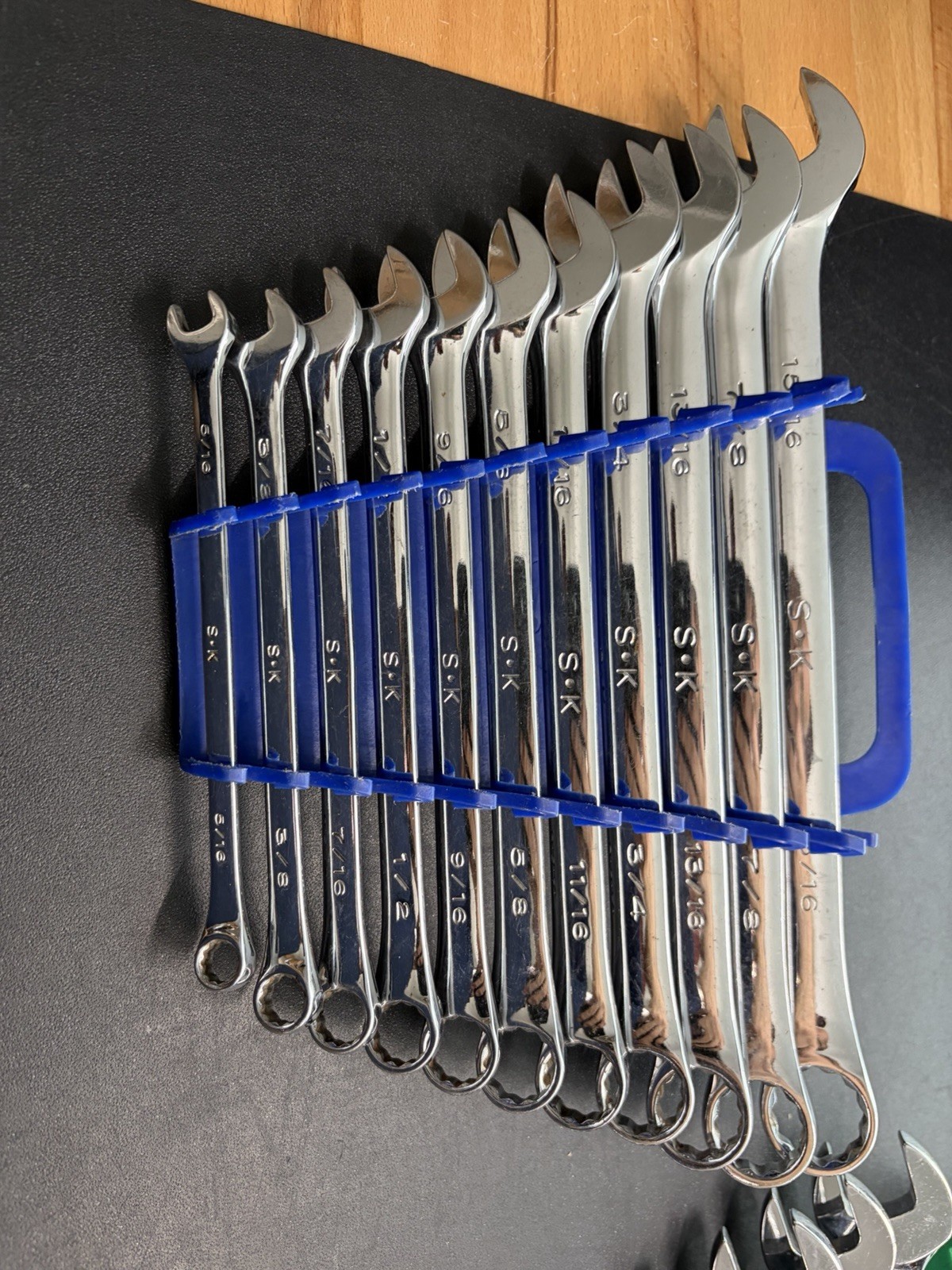 SK Tools Polished Wrench Set 10mm-22mm, 5/16”- 15/16” Metric & Sae 24 Piece