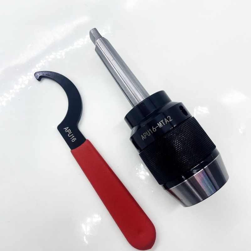 APU16-MTA2 Steel Integral Shank MT2 Morse Taper 2 Keyless Drill Chuck&Spanner
