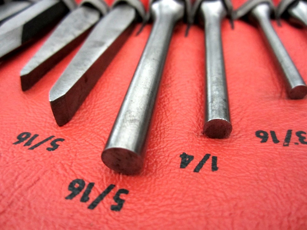 Vintage Snap-on 24pc Complete Punch & Chisel Set PPC-260AK C-260A USA