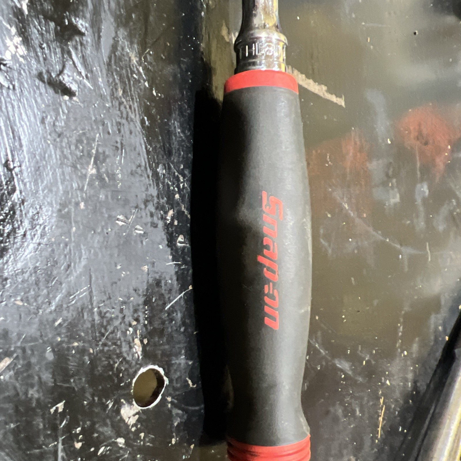Snap-On FHL80 3/8″ Soft Grip Long Handle Ratchet Red – CLEAN