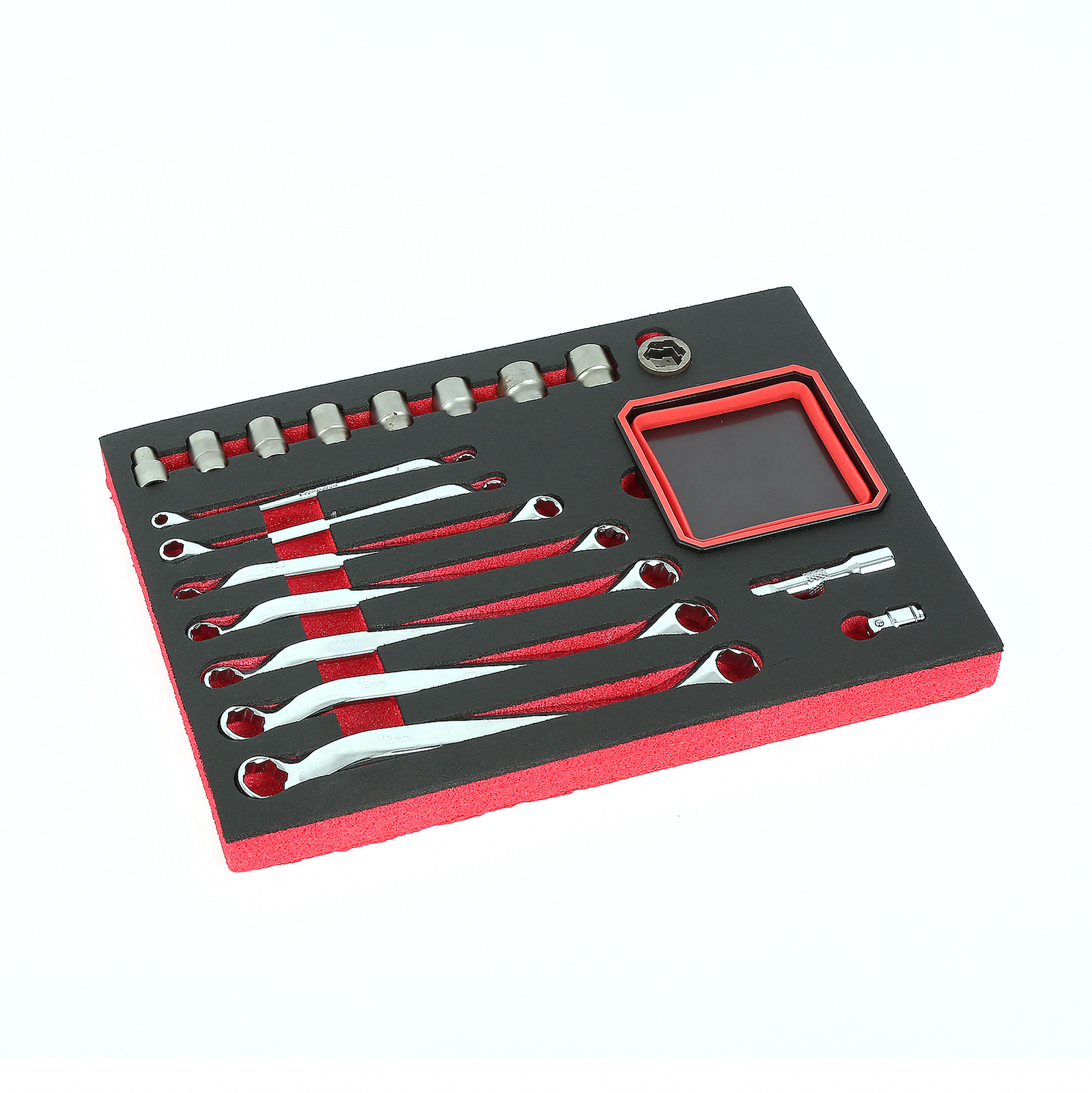 Bolt Extractor Offset Wrench & Socket Set, 19pcs Box End Nut & Bolt Remover Kit