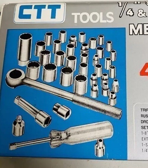 CTT Tools 40pc Socket Set NOS