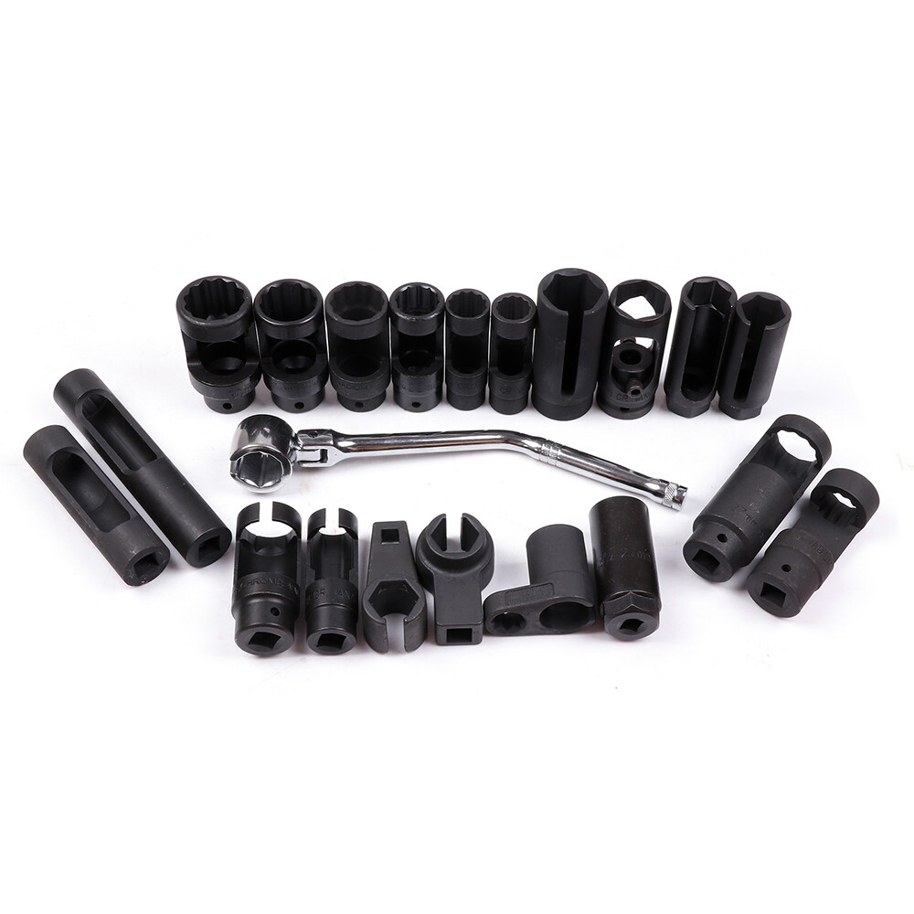 21pc Master O2 Oxygen Sensor Socket & Special Sending Unit Socket Set Automotive