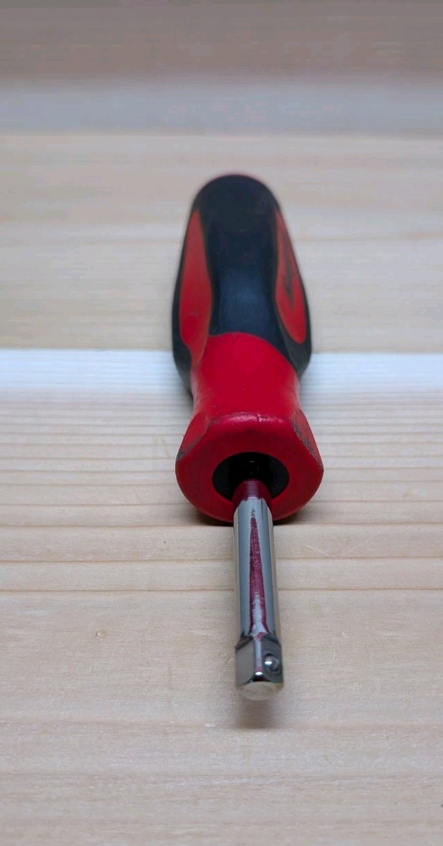 Snap On Tools 1/4″ Shank Driver SGT4B Soft Grip Red Black