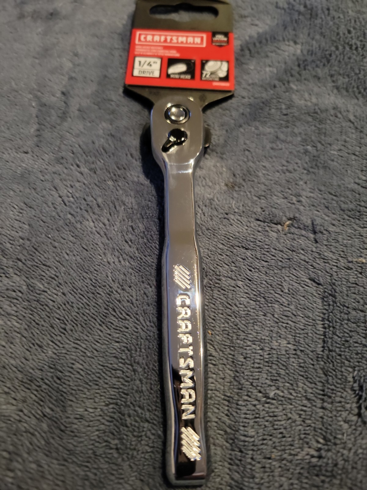 Craftsman 1/4 Drive Quick-Release Mini Head Ratchet CMMT86721