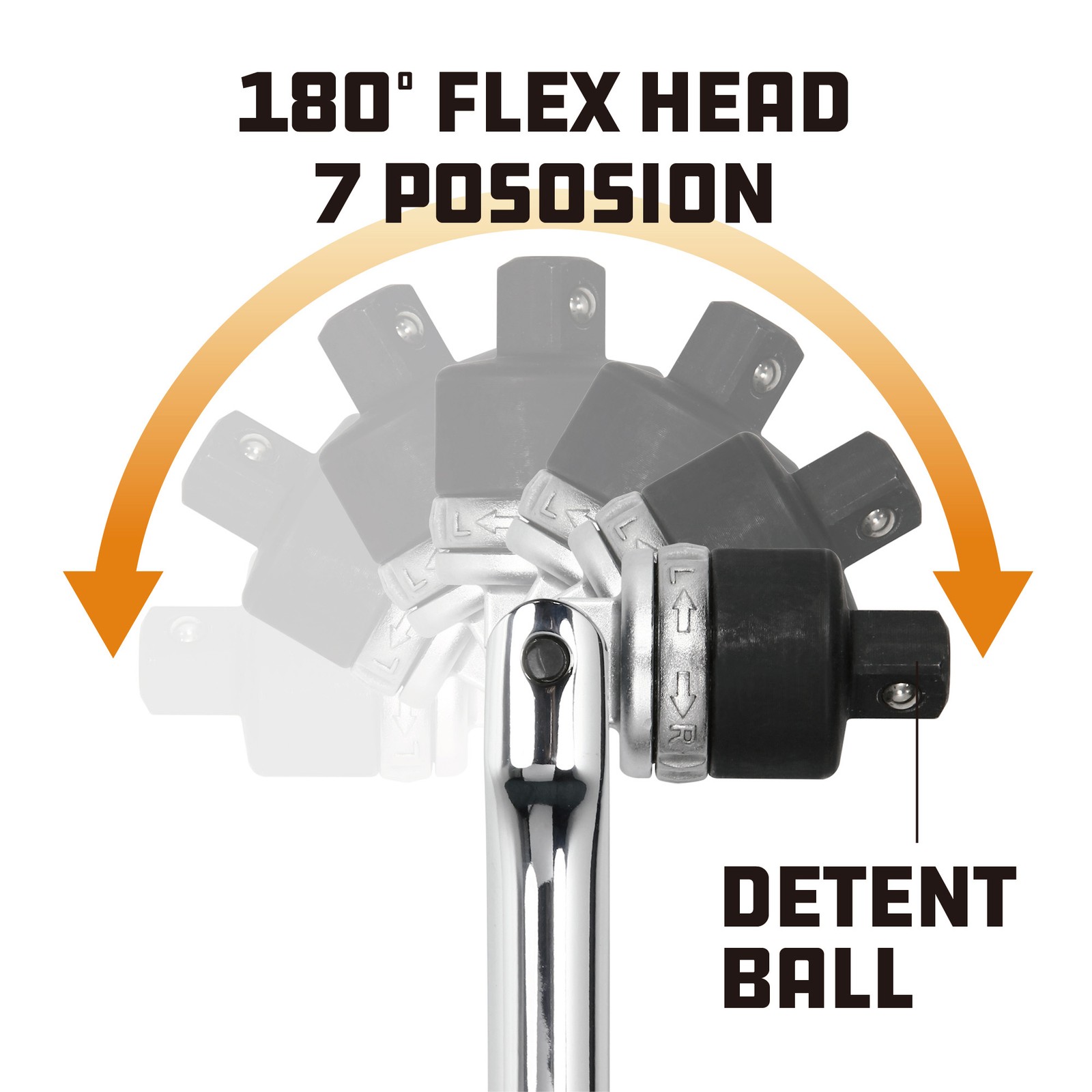 Powerbuilt 1/2 Inch Drive 24 Inch Ratcheting Flex Handle – 641700