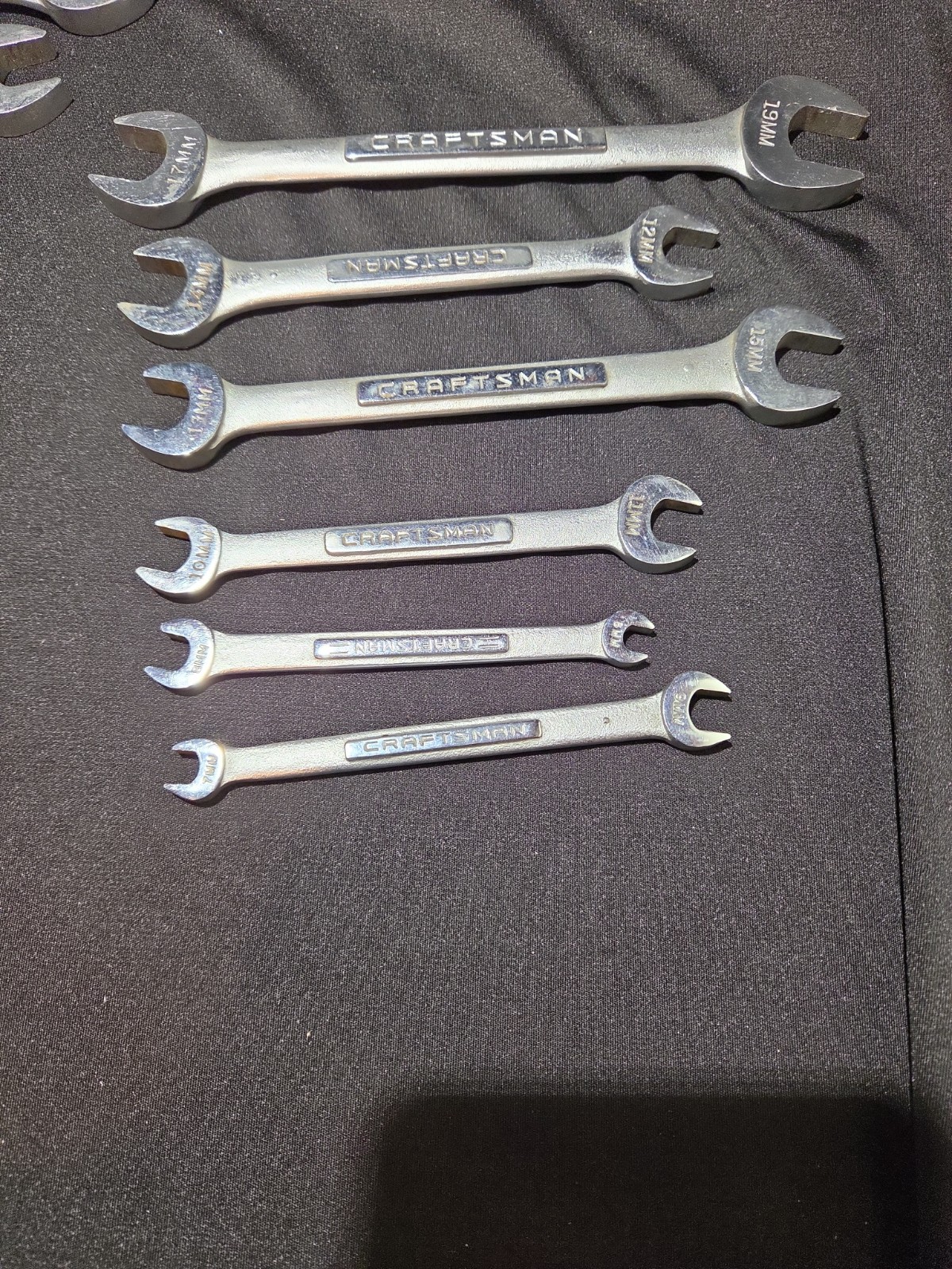 Craftsman Metric Comb 12pt Wrench Set 11 Pieces, 6 Open End Wrenches 17 Pc Total