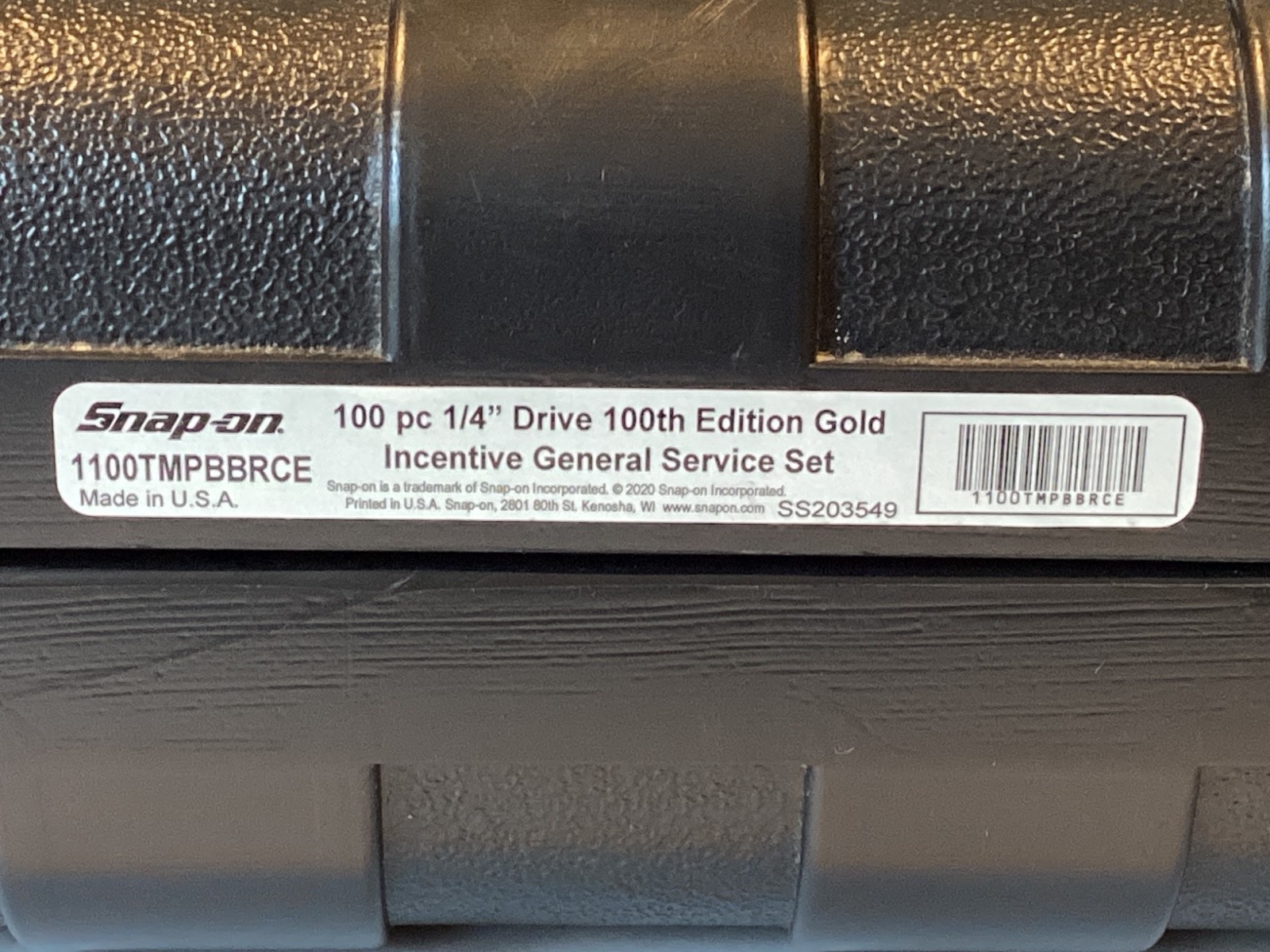 Snap on 100 Anniversary 1/4” Drive Metric SAE GOLD Edition Service Set Case NEW