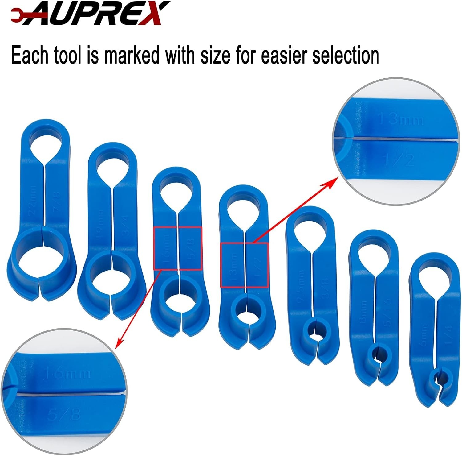 7-Pc AC Fuel Line Disconnect Tool Set – for Ford, GM, Chrysler, Mazda