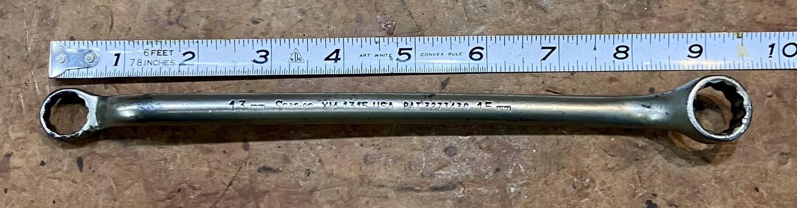 Snap-on Tool • XM-1315 • 12 Point Metric Offset Box Wrench • 13mm x 15mm • USA