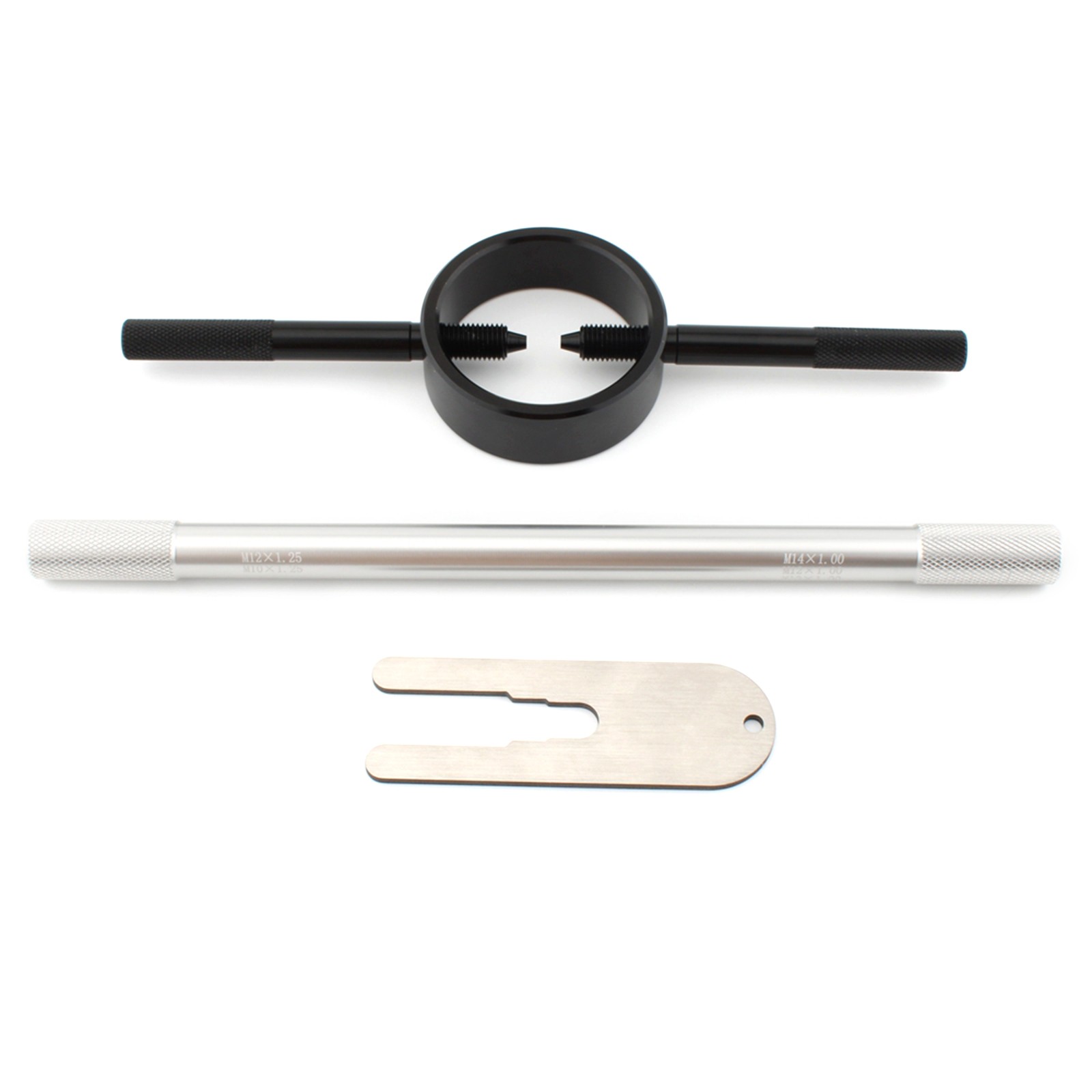 Fork Service Tool Kit Fork Spring Compressor Damper Rod Bleed Tool Black+Silver