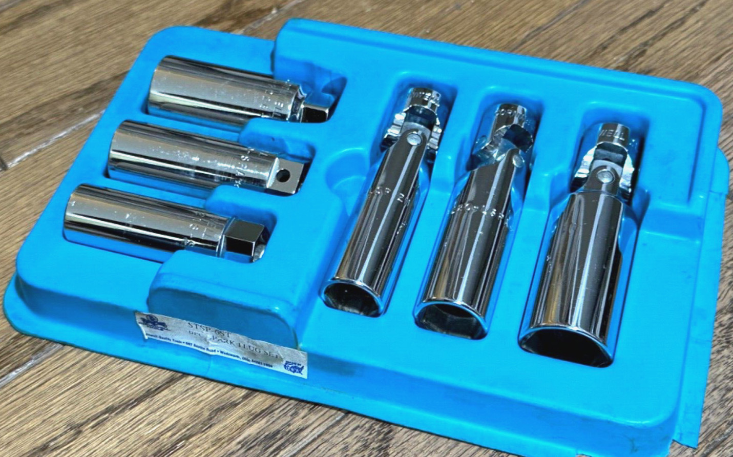 🇺🇸 Cornwell Tools DEEP Spark Plug Swivel Universal Socket Set Lot Tray Wobble