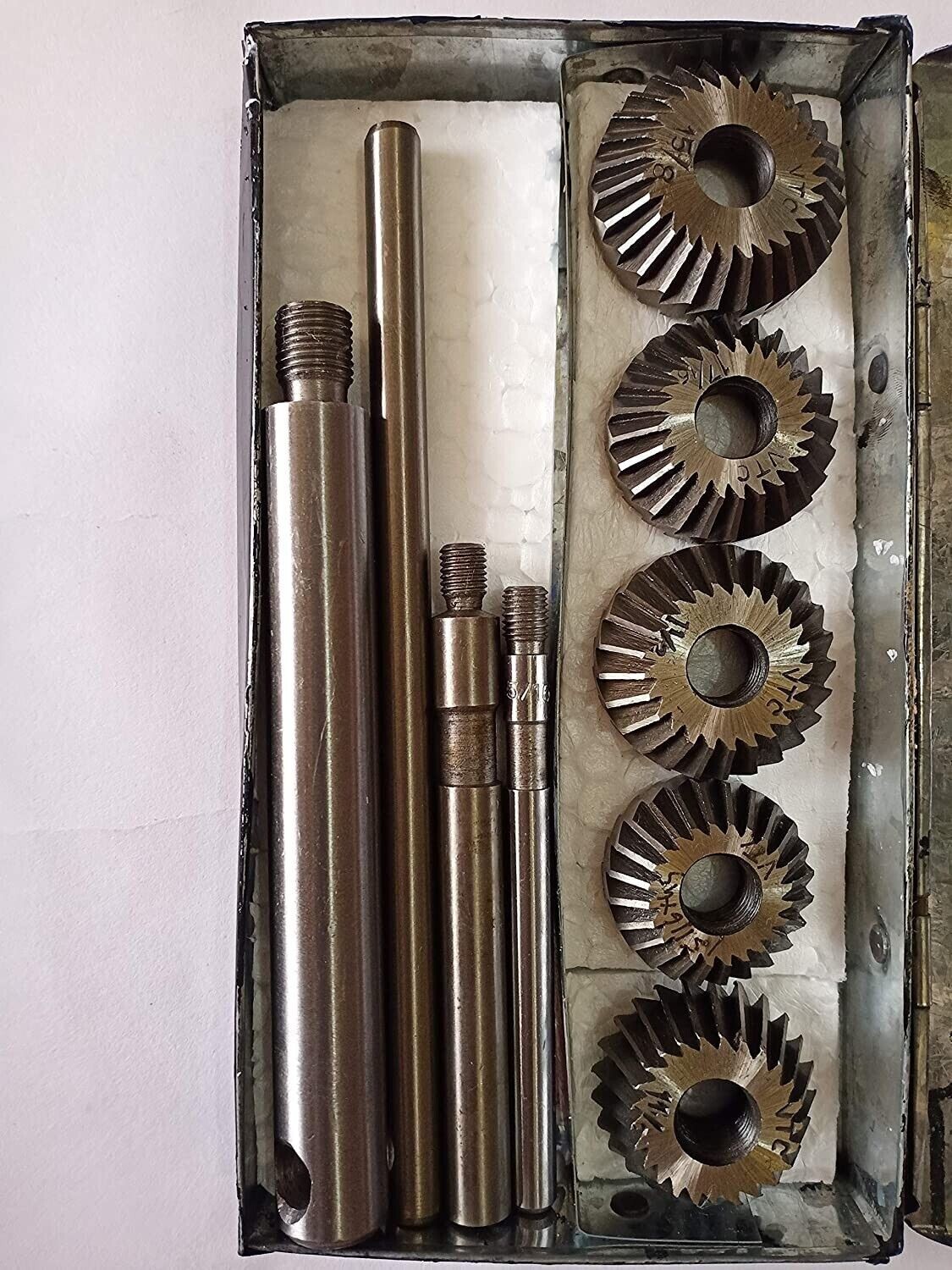 Valve Seat Face Cutter Set Of 5 Pcs Carbon Steel Kit Vintage Car Bike