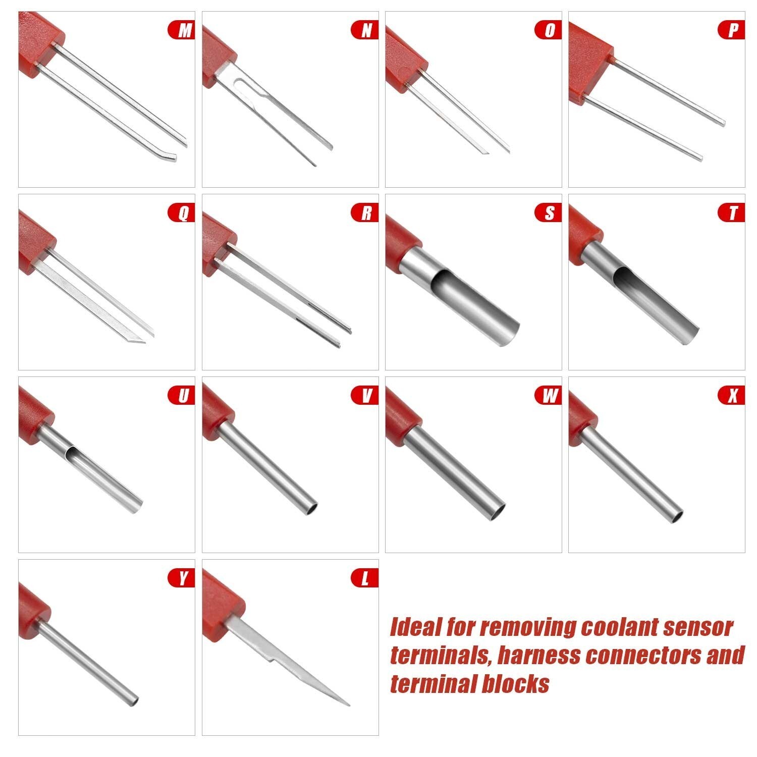 26 Pcs Terminal Removal Tool Kit Vehicle Wire Harness Pin Connector Release Tool