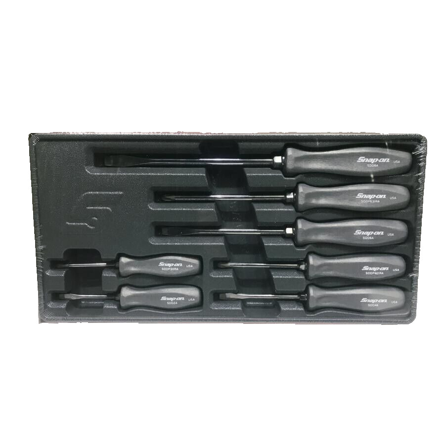 Snap-on Tools SDDX70ADT 7pc DARK TITANIUM Grip Combination Screwdriver New Japan