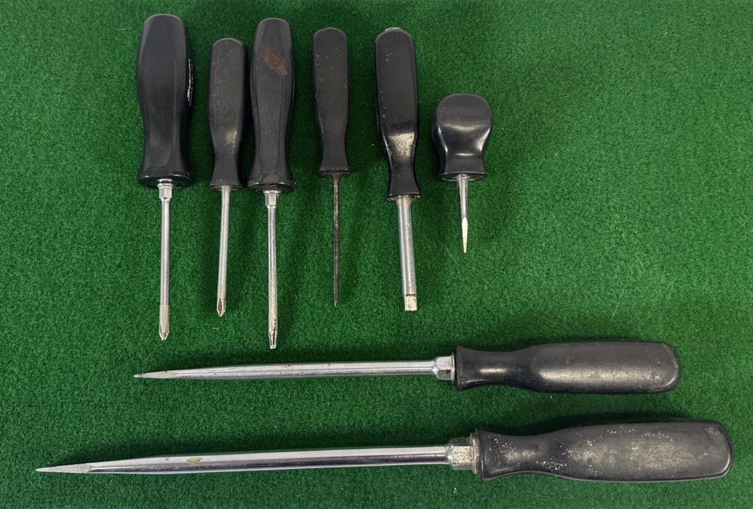 Snap-on USA Screwdriver Pick Lot 8 Pc SSD8 SSD6 SDDP31 TM4CS SSD1 SSD234