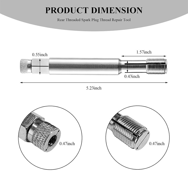 Threading Tools 14mm Back Tap Thread Repair Tool For Spark Plug Damaged Threads