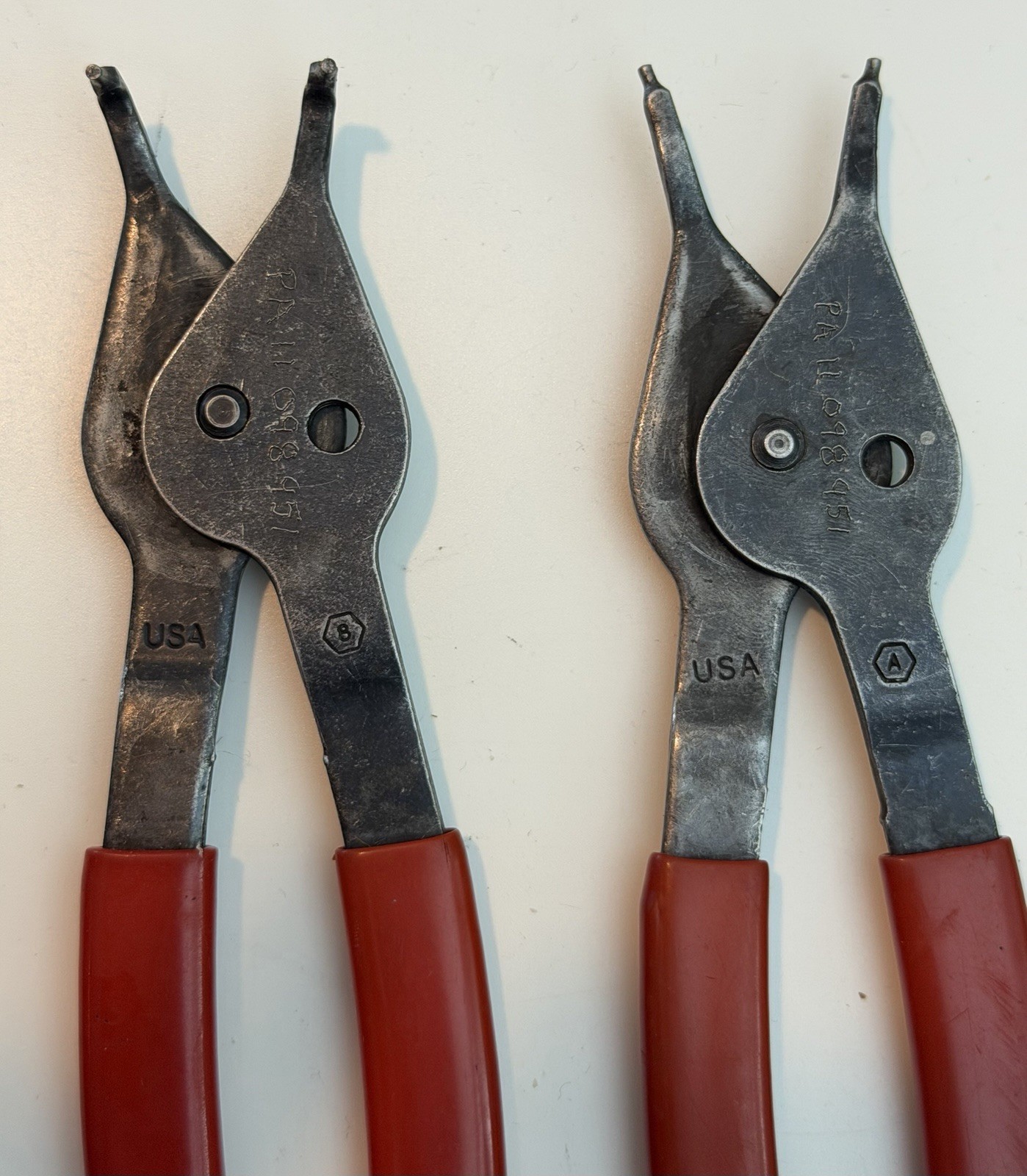 Blue Point Snap Ring Pliers Set of 4 PR 12A, PR 34A, PR 129A, PR 349A CLEAN