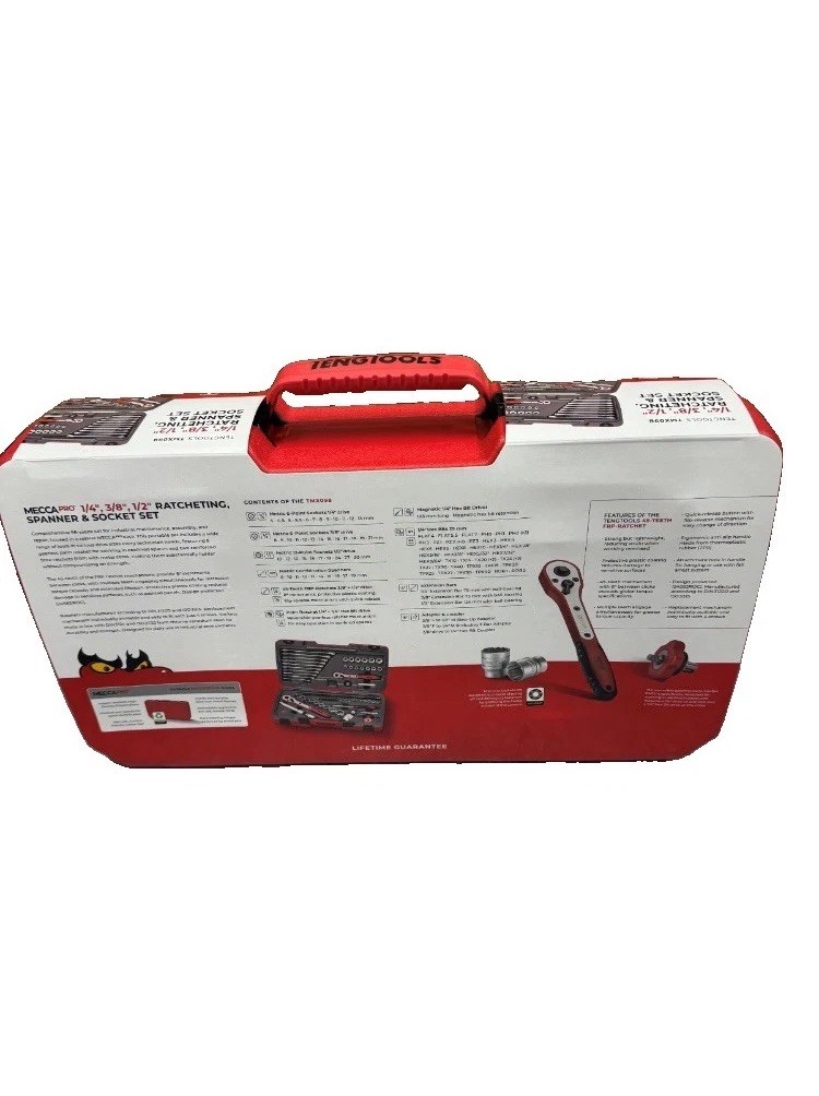 Teng Tools Mecca Pro TMX098 Tool Set 98 Pieces 1/4″ 3/8″ 1/2″ Drive Socket set