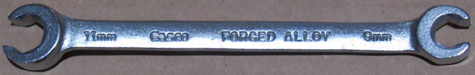 EASCO TOOLS, 9MM x 11MM METRIC, LINE/FLARE NUT LINE WRENCH, #60611