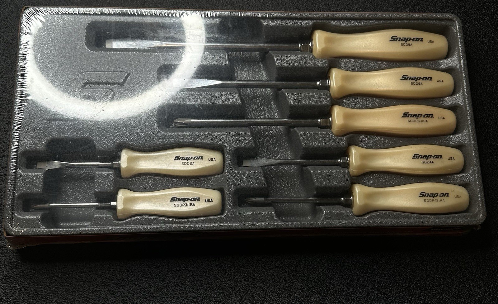 Snap-on Tools USA NEW 7pc PEARL WHITE Combination Screwdriver Set SDDX70A NEW