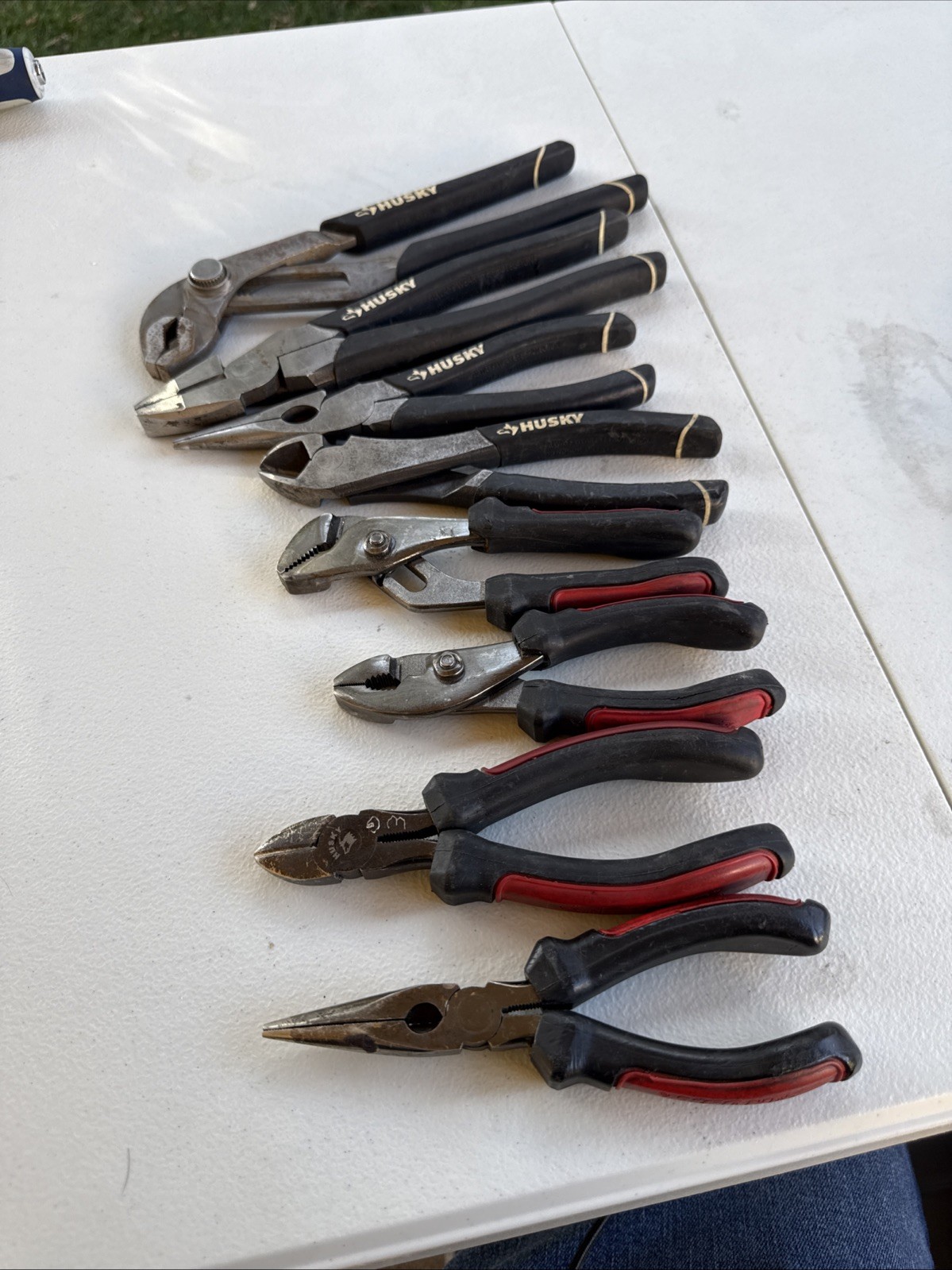 Husky Tools8pc Pliers,Needle Nose And Side Cutter Lot