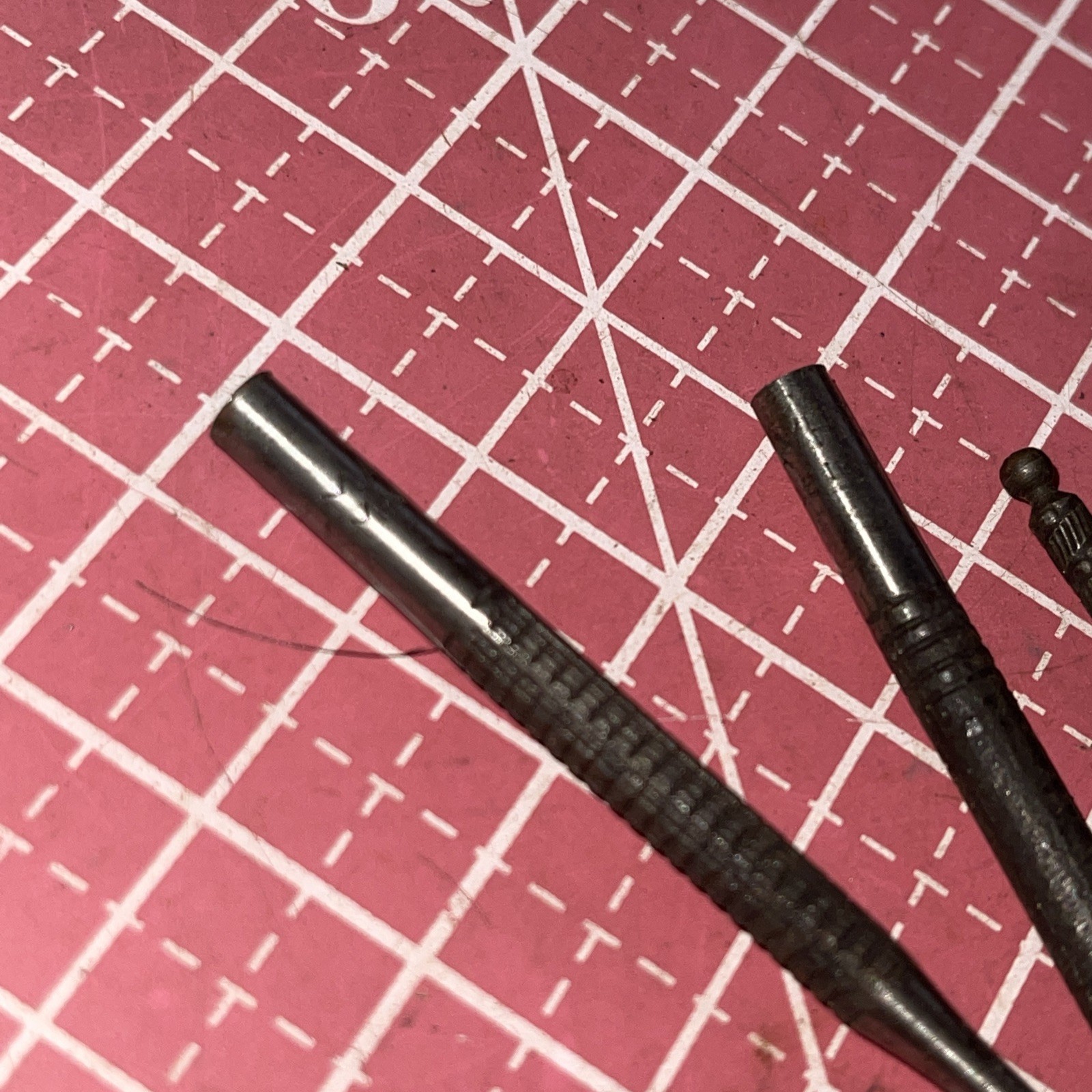 Machinist USA Micro Tool Lot Vintage Knurled MAYHEW General Textron Punch Screw