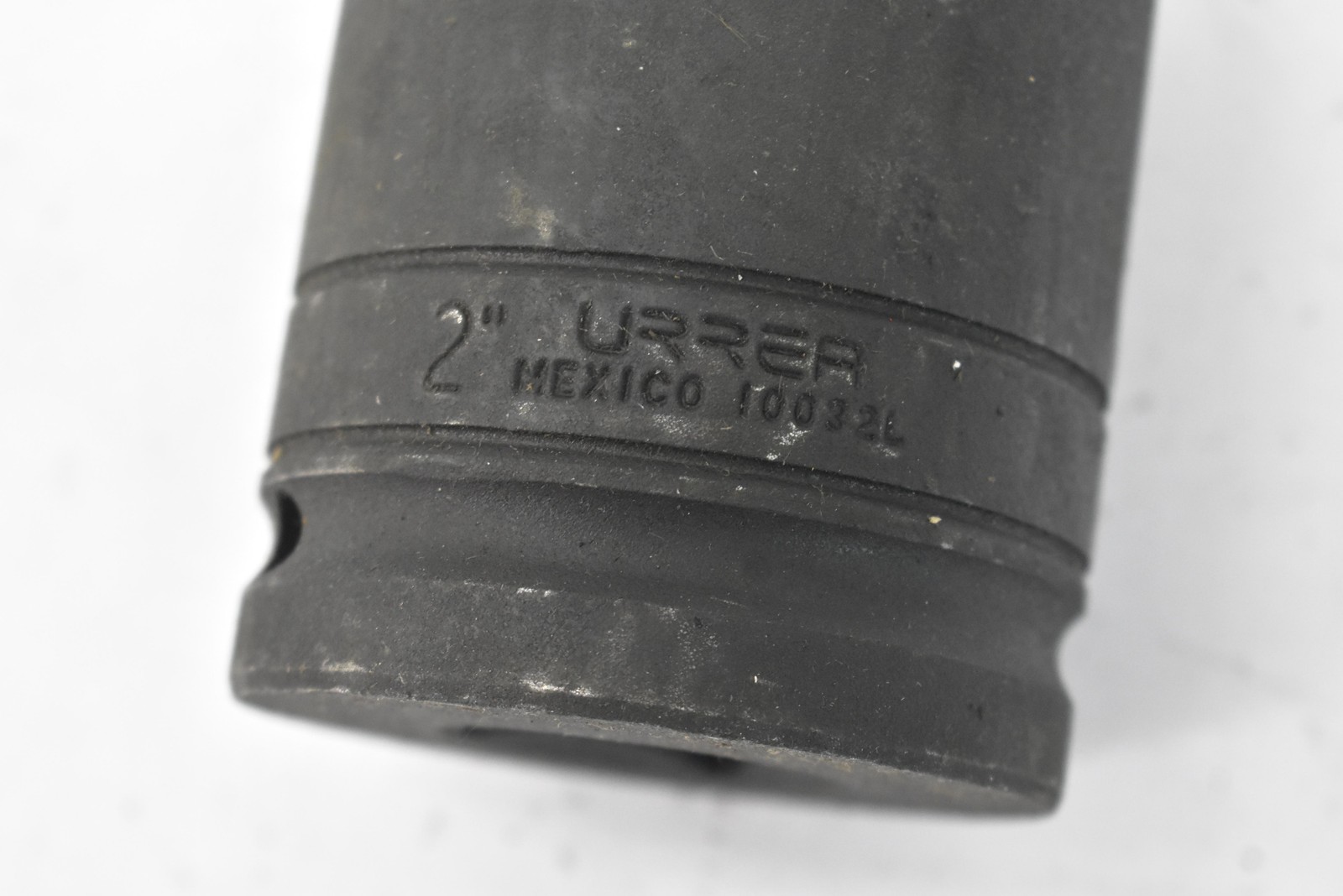 URREA 10032L 2 In 6-Point Impact Socket SAE Made In Mexico Black Tool Used