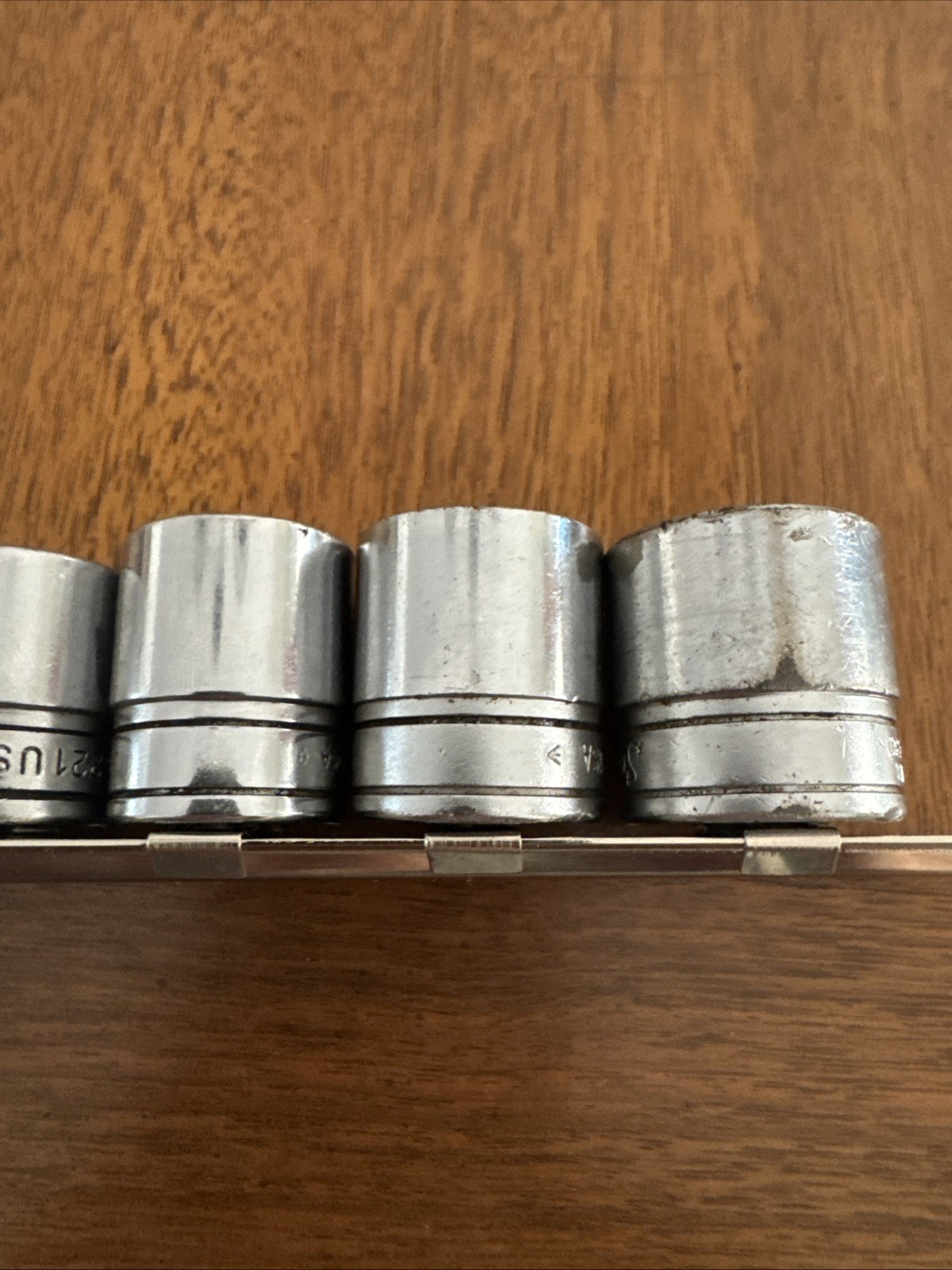 Snap On 3/8″ Drive 10Pc SAE Shallow 6 Pt Chrome Socket 5/16 To 7/8 Read