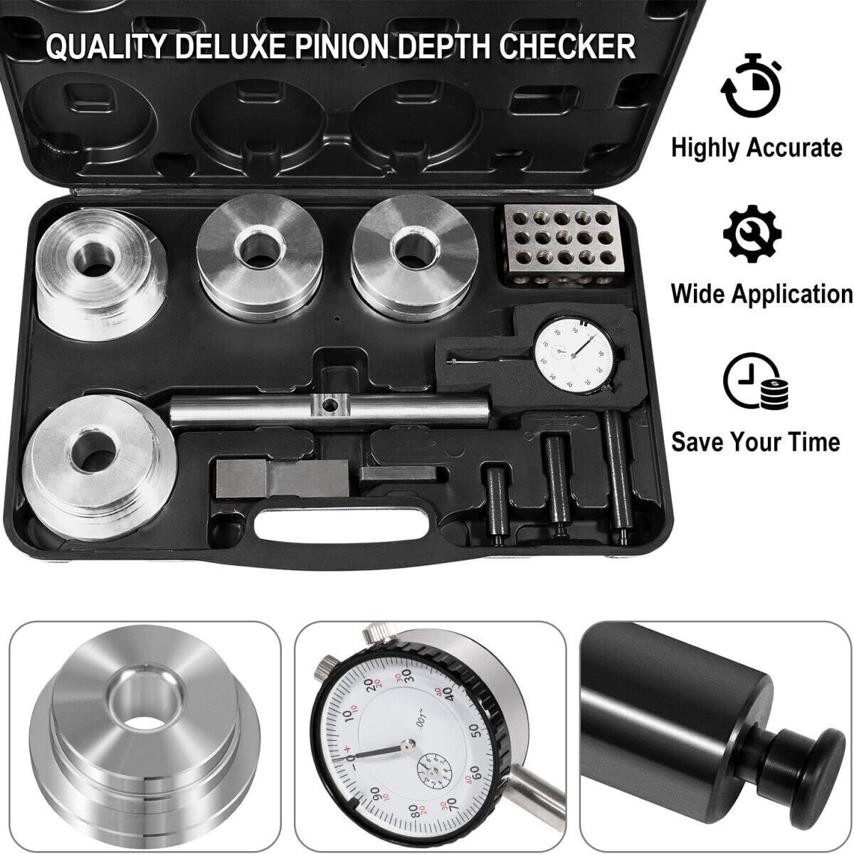 11001 Pinion Depth Checker For GM 10-12 Bolt Ford 7.5» 8» 8.8» 9» Dana 30-70