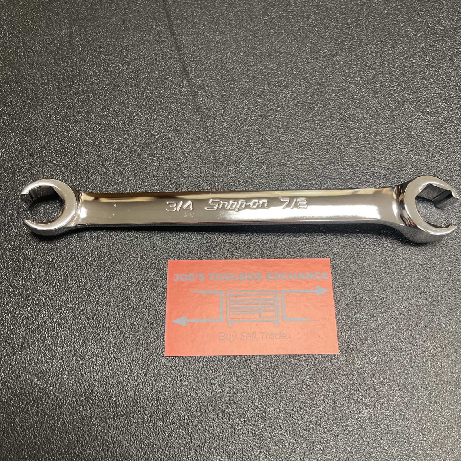Snap-On Tools USA NEW 3/4″ 7/8″ SAE Double Flare Nut 6pt Line Wrench RXFS2428B