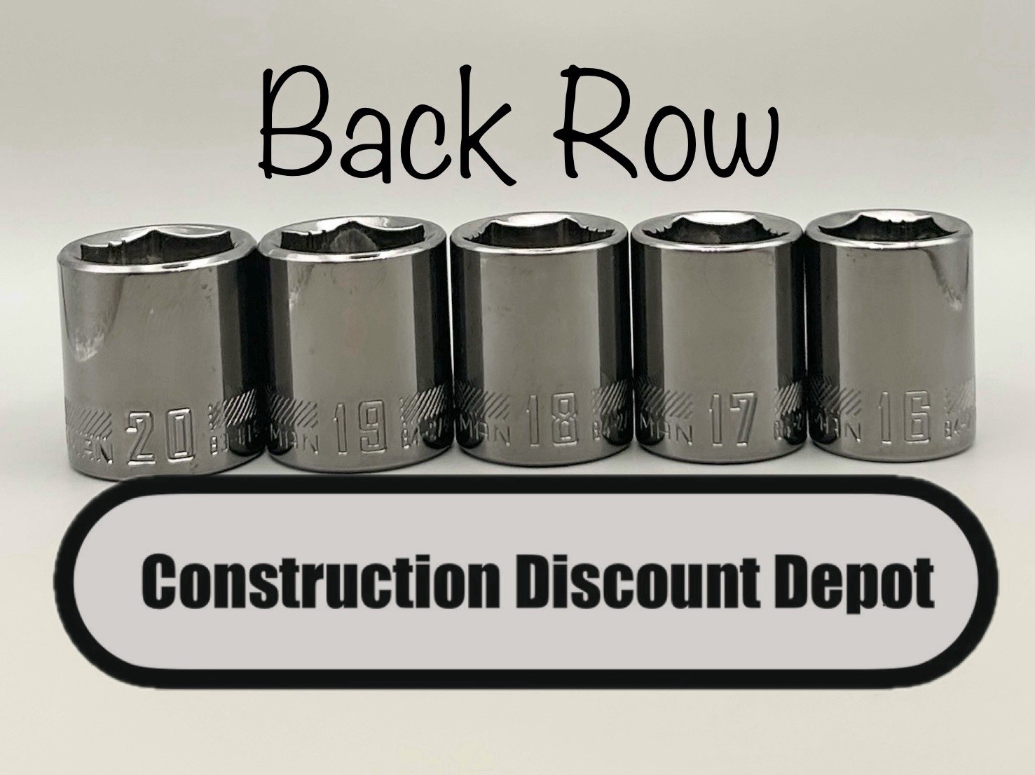 10 Craftsman OVERDRIVE 3/8″ Drive GUNMETAL CHROME Metric Socket Set TIGHT TORQUE