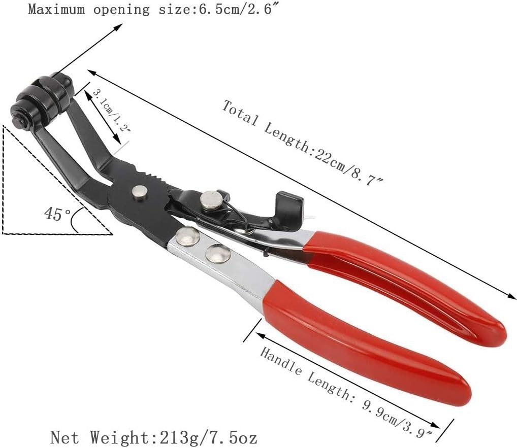 45° Angle Flat Belt Hose Clamp Plier and Wide & Flat band Hose Clamp Plier fo…