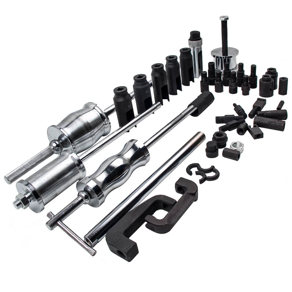 Auto Truck Diesel Injector Extractor Slide Hammer Puller Adapter Full Tool Sets