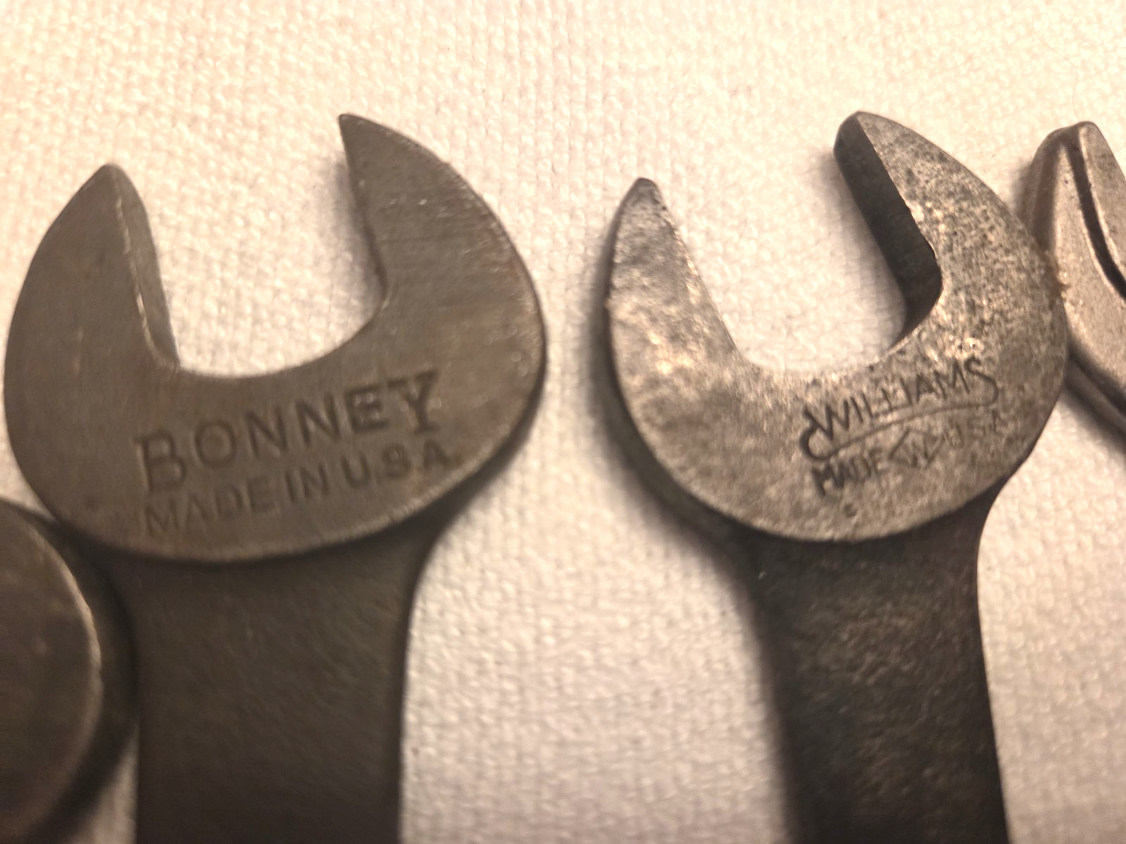 VINTAGE (LOT OF 8) Combination & Open-End Wrenches USA [Various Sizes]