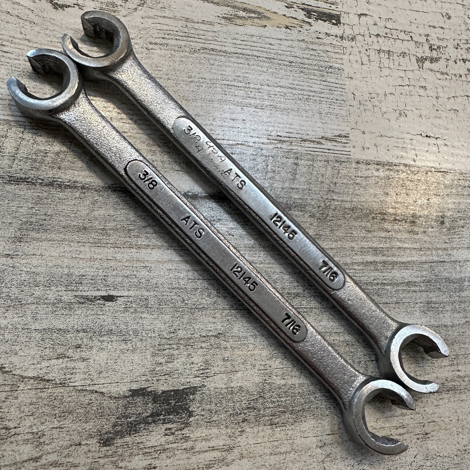ATS Tools 6 Point 3/8» – 7/16» Flare Nut Wrench 12145 Made in Canada Lot of 2