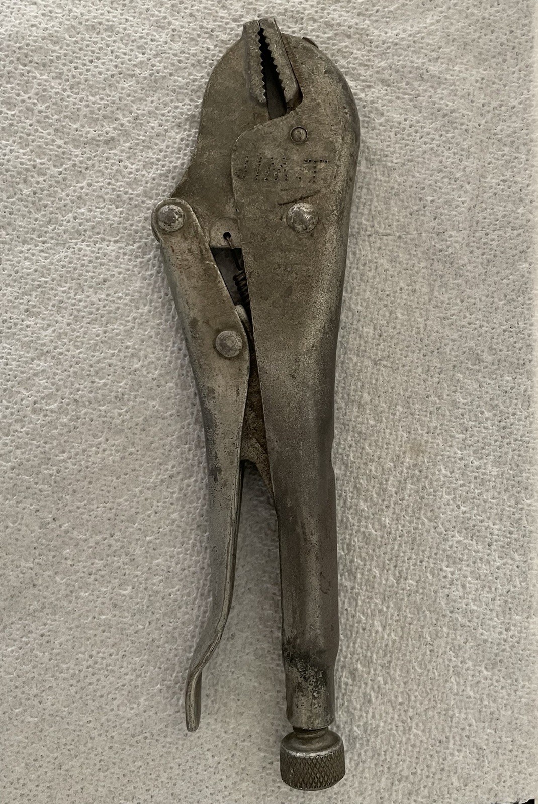 Vintage KNU-VISE USA VW-10 Locking 9 In Vise Grip Pliers VW10 Knu Vise