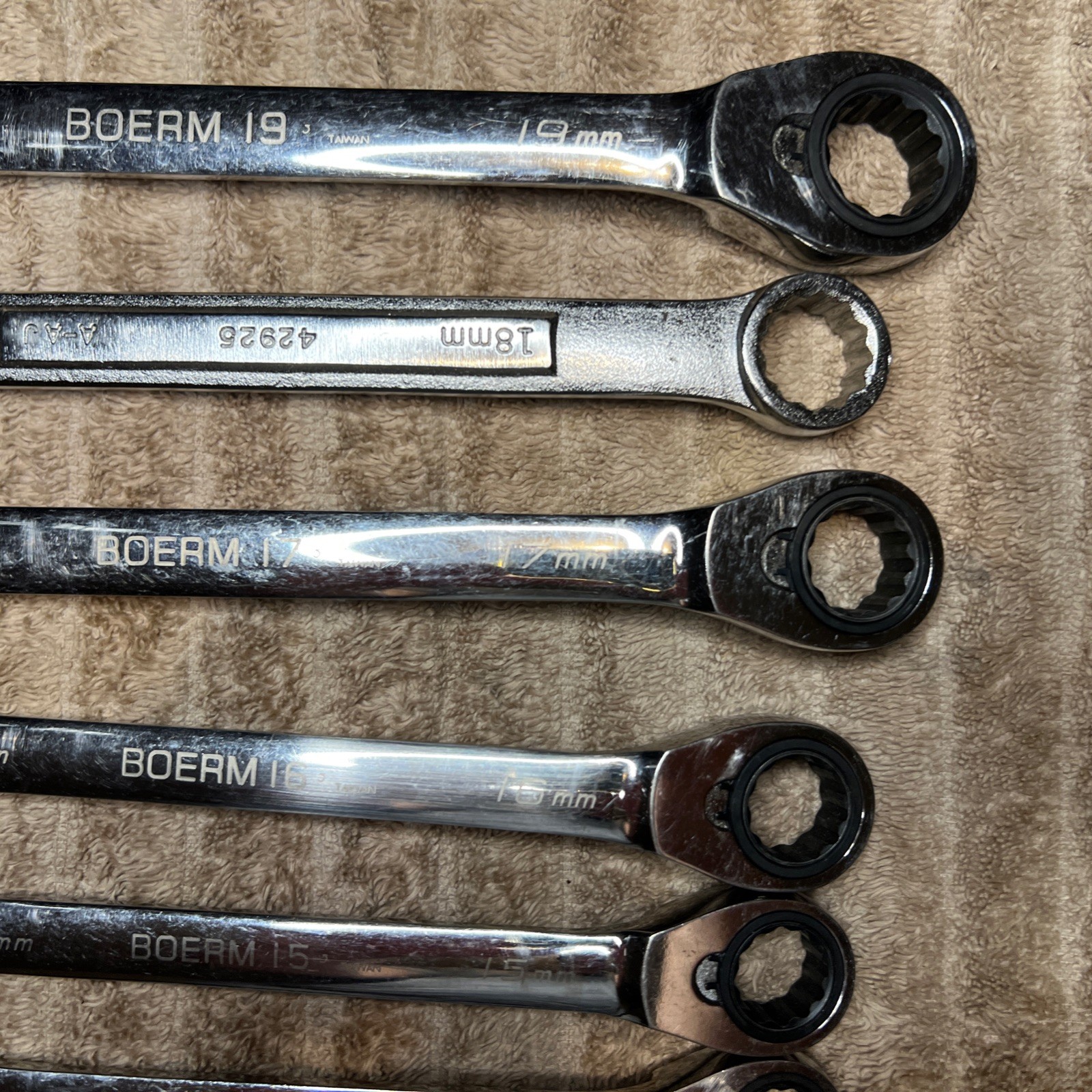 Blue Point BOERM712 11pc Metric Ratcheting Reversible Wrench Set 8-19mm *READ*