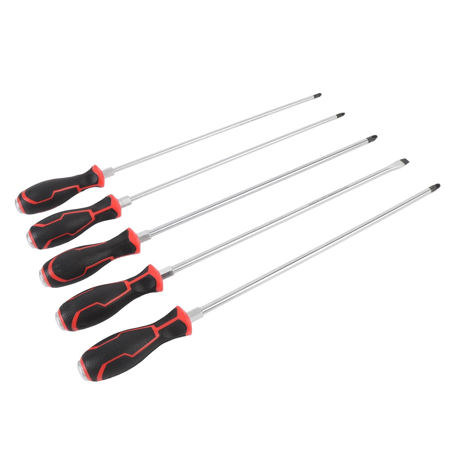 5Pcs 450mm Extra Long Screwdriver Tool Ergonomic For Auto Repair Premium