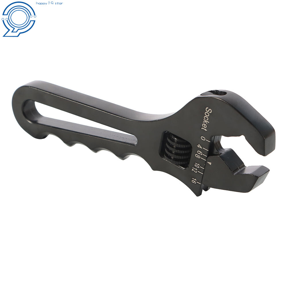3AN-16AN Adjustable Wrench Tool For Hose End Fitting Black Aluminum