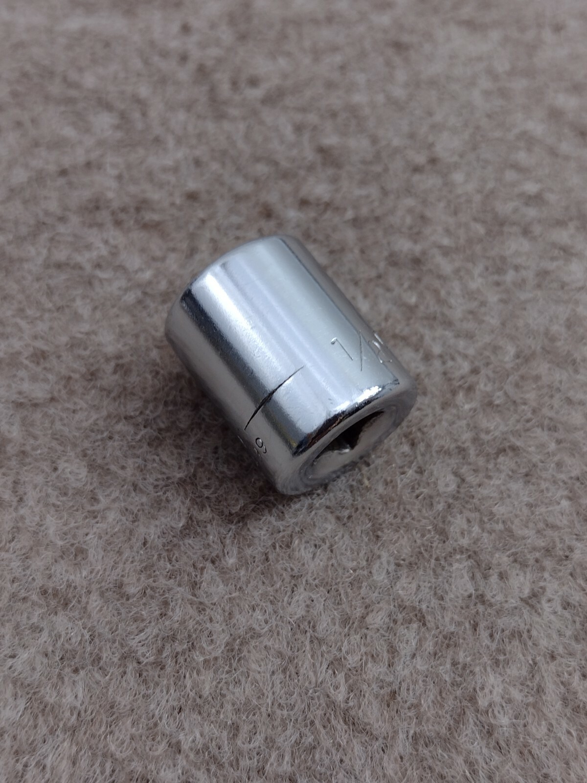 Vintage USA Craftsman 1/2″ Socket 1/4″ Drive 6pt Shallow Well 43499 -EE- Series