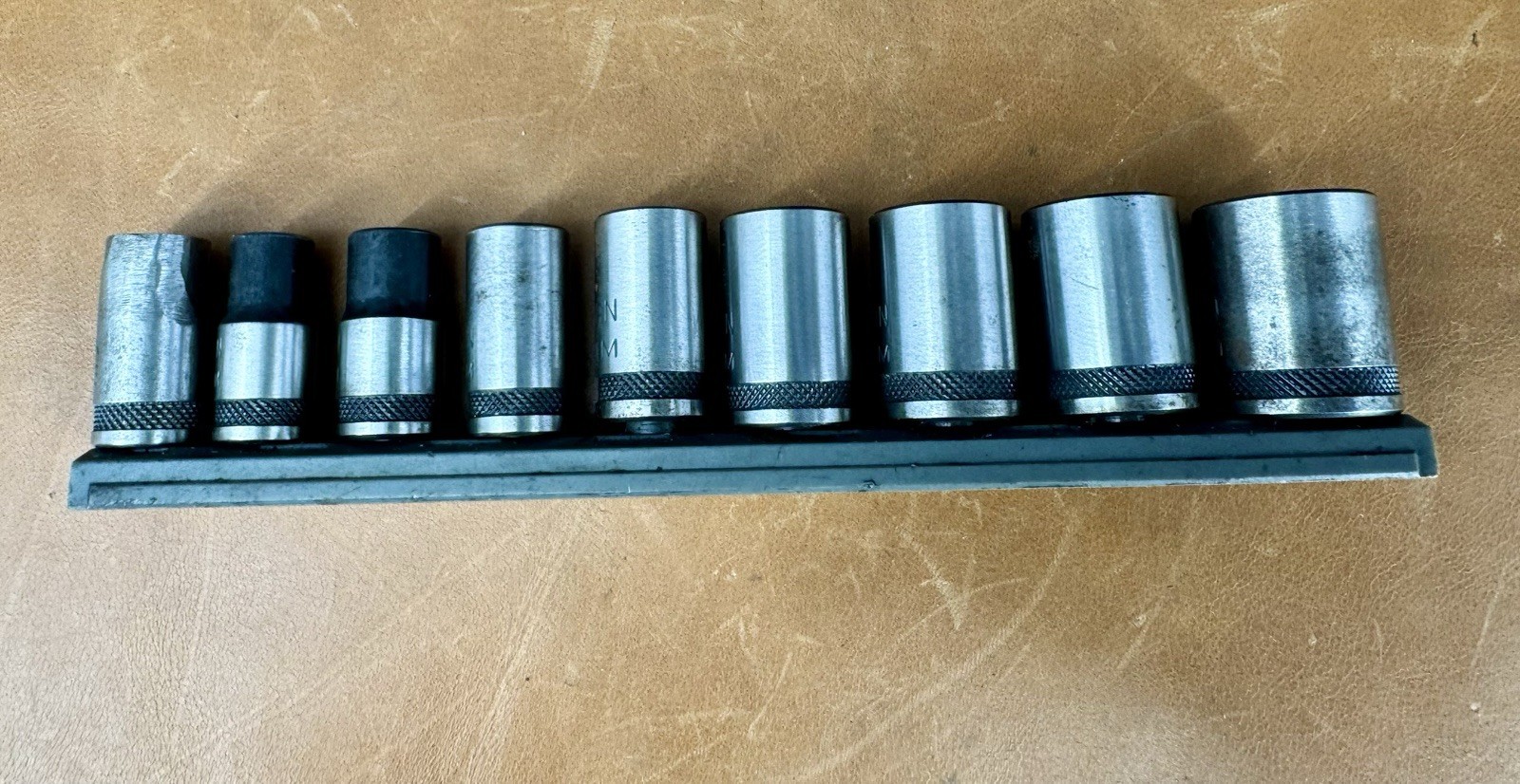 Vintage Craftsman 1/4” Drive9PC Metric Universal Spline Socket Set, Scarce Set