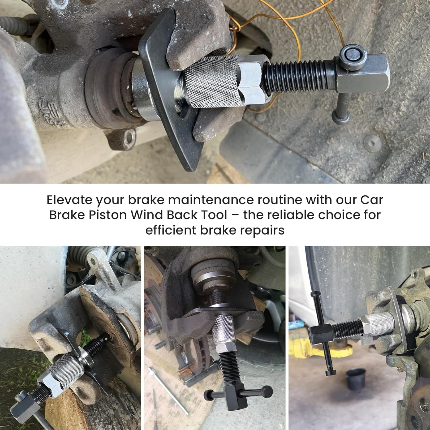 Car Brake Piston Wind Back Tool, Disc Brake Caliper Piston Rewind Tool, Auto Rea