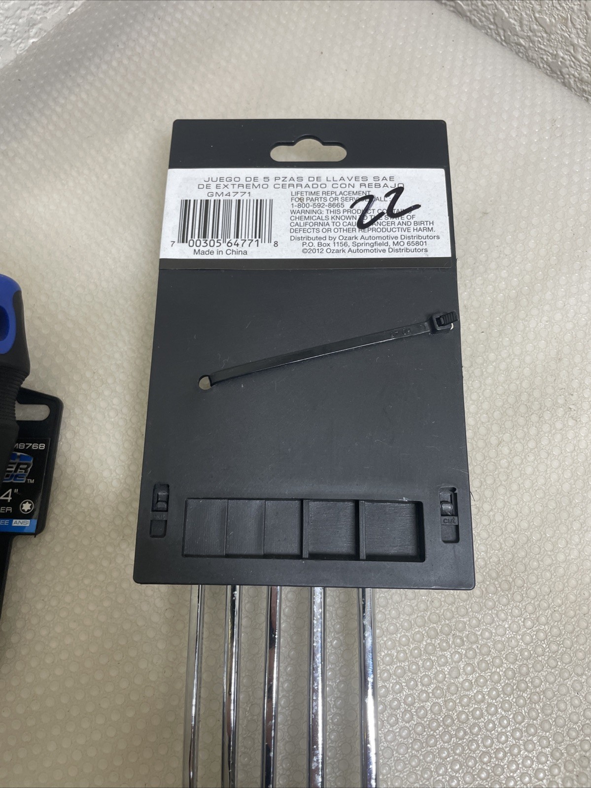 Power Torque 5pc Double Box & Offset Wrench Set 3/8″ to 16/16″ + SrewDriver