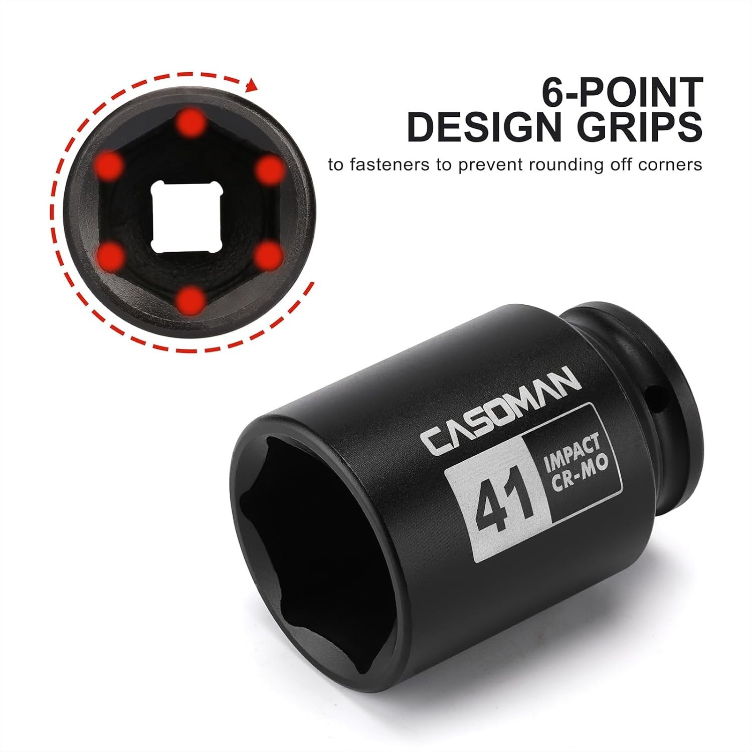 Chrome Molybdenum 1/2″ Drive Deep Impact Socket for Easy Axle Nut Installation