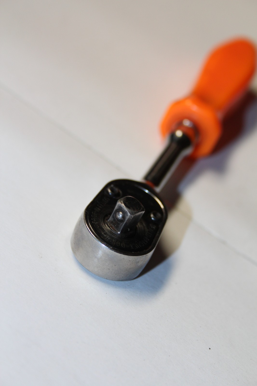 SNAP-ON TOOLS 1/4″ Drive ORANGE Hard Grip Handle Ratchet THLD72 USA