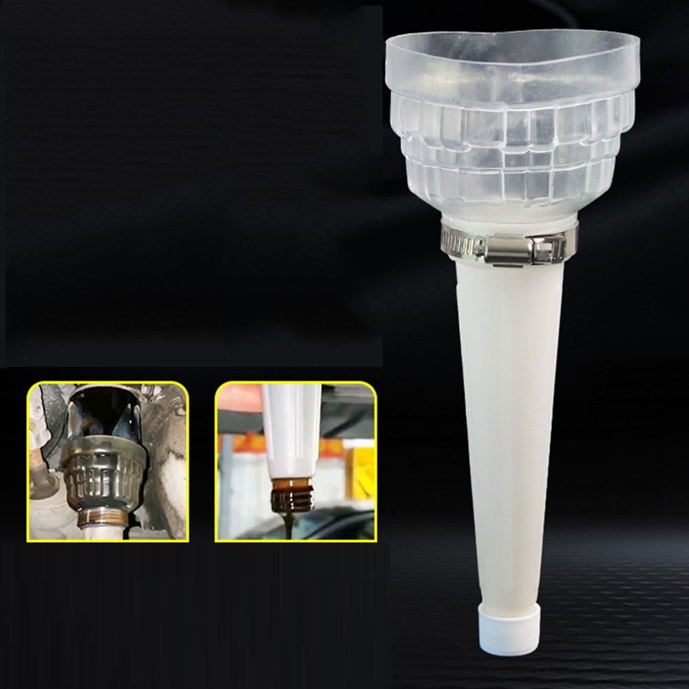 Vehicle Wrench Filter Removal Tool gentle Rubber Oiling Funnel Oil White